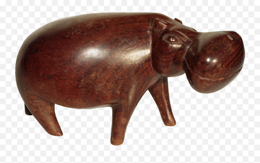 Figure Holzfigur Hippo Animal Figure - Pig Emoji,Lady And Pig Emoji