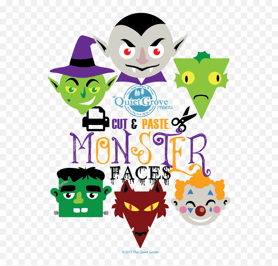 Halloween Printables The Quiet Grove - Halloween Monster Crafts Printable Emoji,Halloween Emoticons Copy And Paste
