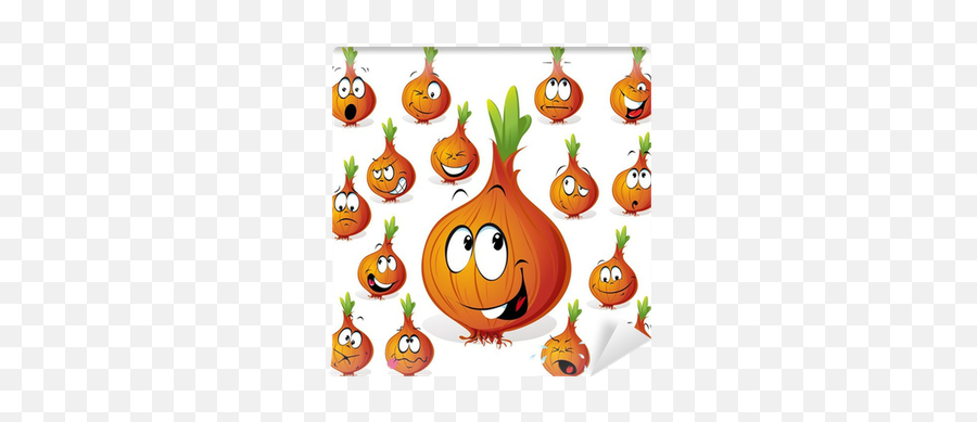 Many Expressions Wall Mural Pixers - Onion Emoji,Onion Emoticons