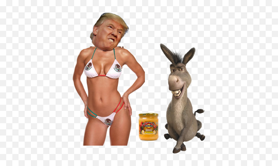 Sexy Mexican Donald Trump With Donkey - Donald Trump Donkey Memes Emoji,Donald Trump Emoji Copy And Paste