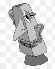 Picasso Discovers Easter Island Drawing - Clip Art Emoji