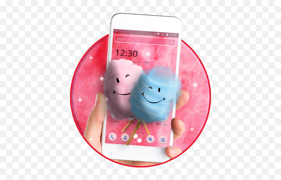 Amazoncom Sweet Cotton Candy 2d Theme Appstore For Android - Mobile Phone Emoji,Cotton Candy Emoji