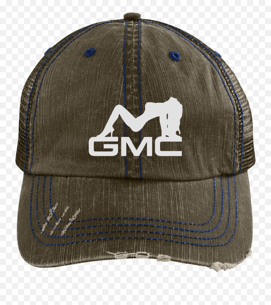 Gmc Mudflap Girl Distressed Cap Hat U2013 Custom Sticker Shop - Just One More Beer Hat Emoji,Distressed Emoji