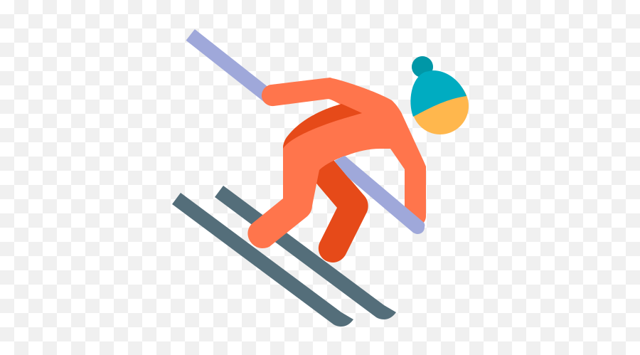 Alpine Skiing Icon - Free Download Png And Vector Ski Alpino Icono Png Emoji,Ski Emoji