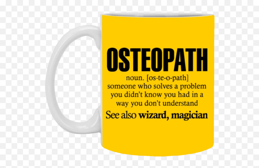 Osteopath Someone Who Solves A Problem Coffee Mug 11 Oz Mug - Free Estimate Emoji,Sos Emoji