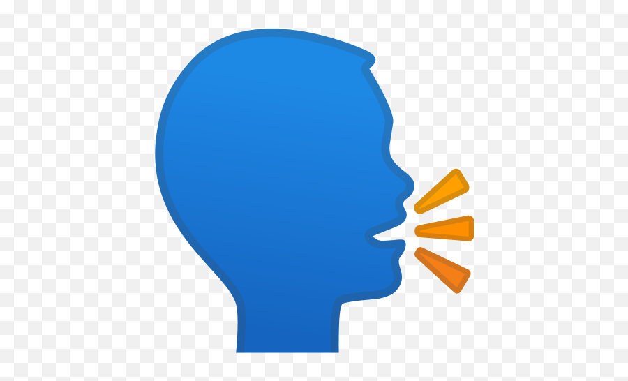 Speaking Head Emoji Meaning With Pictures - Person Talking Emoji,Megaphone Emoji