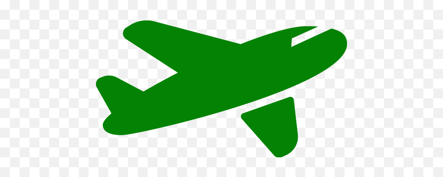 Green Airplane 11 Icon - Airplane Icon Png Green Emoji,Plane Emoticon