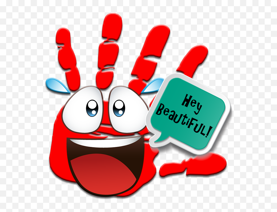 Talk To The Hand Stickers - Clip Art Hand Print Emoji,Talk To The Hand Emoji