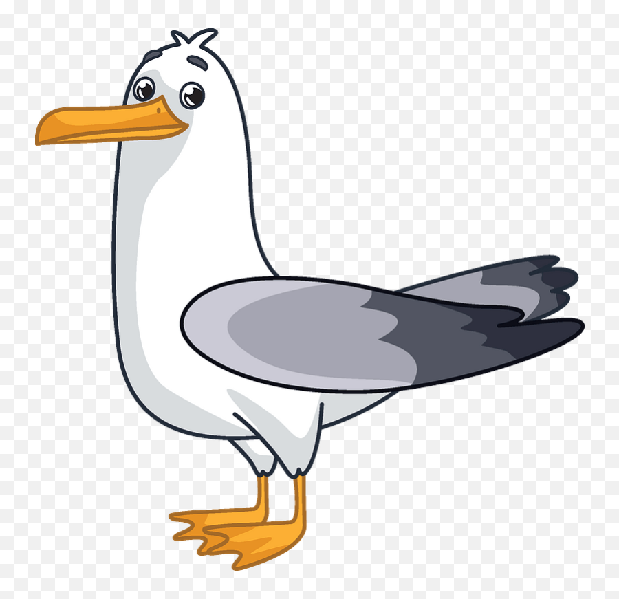 Gull Clipart - Seagull Clipart Png Emoji,Seagull Emoji