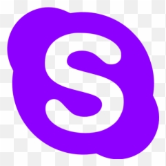 Violet Skype Icon - Purple Logo Png Emoji