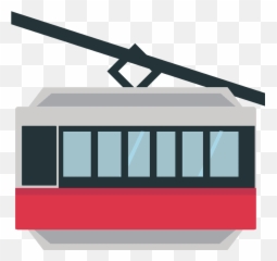 Mountain Cableway Emoji Clipart - Horizontal