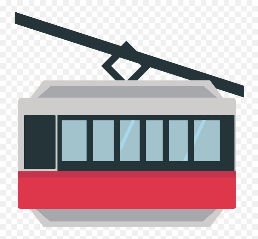 Mountain Cableway Emoji Clipart - Horizontal,Aerial Tramway Emoji