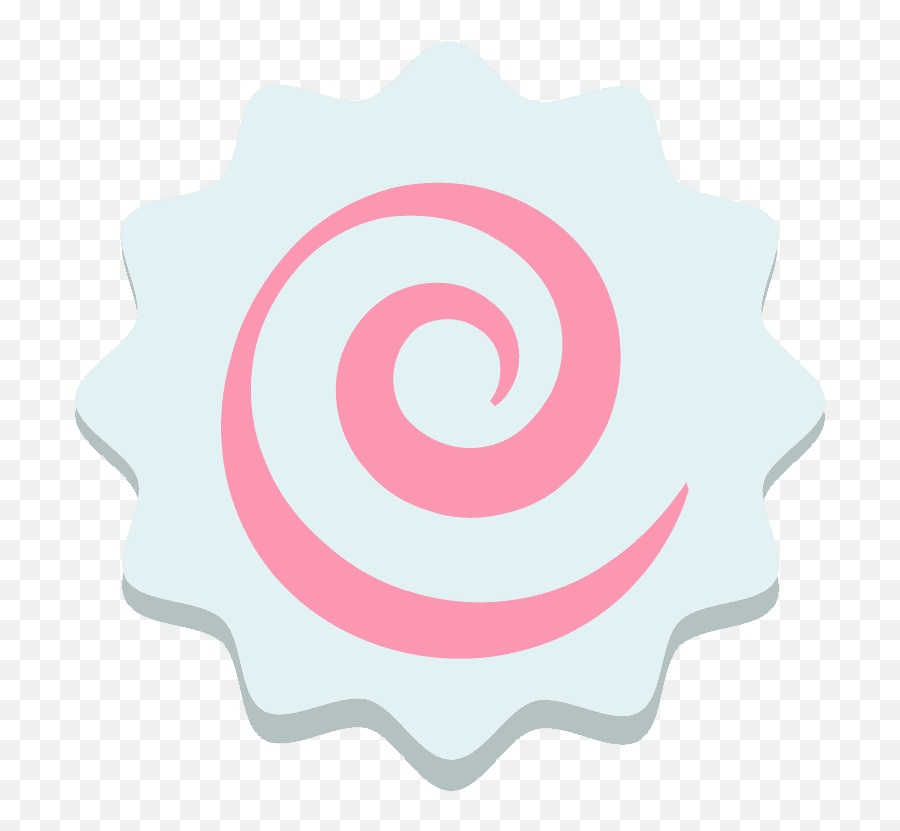 Fish Cake With Swirl Emoji Clipart - Spiral,Chocolate Swirl Emoji