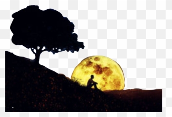 man moon thinkingman Sticker by JB - Nature Emoji