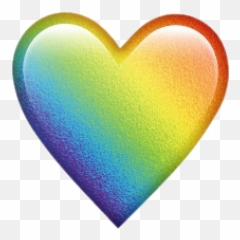 Heart Rainbow Sticker New Emoji Emoticon Tumblr Cute - Heart,Metal Emoticon
