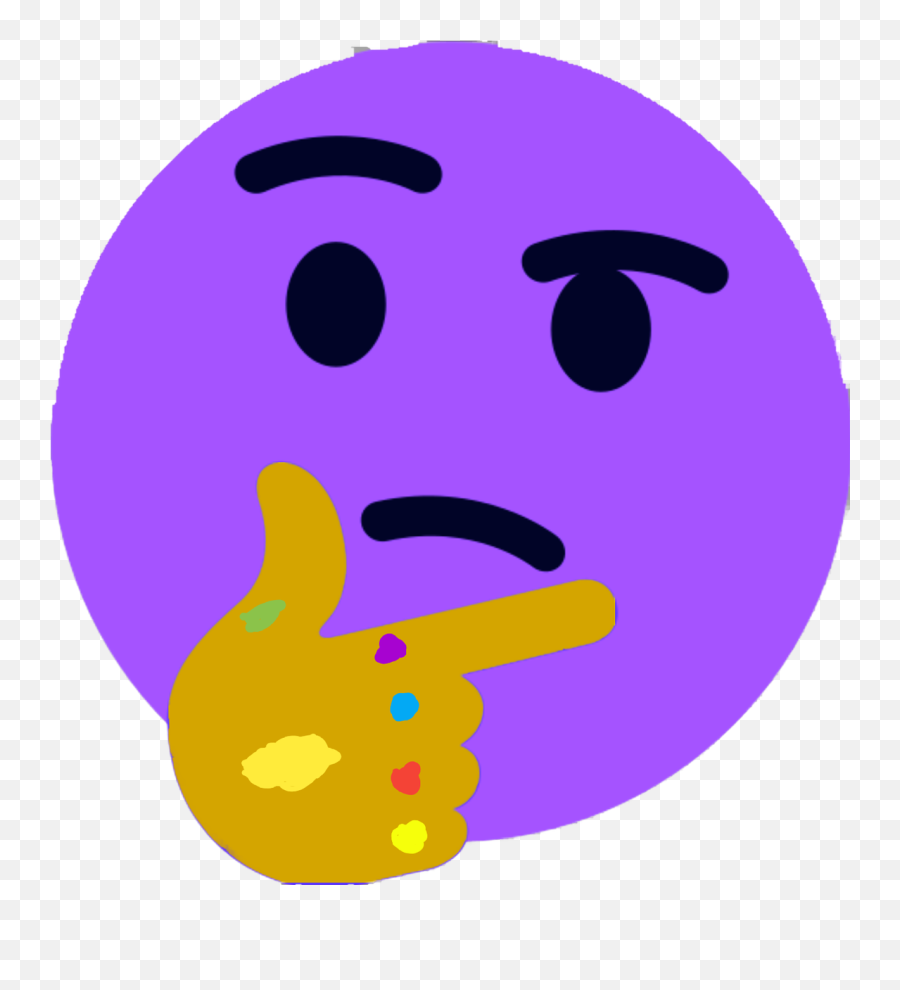 Thanos Thinking Emoji Thanos Emoji Free Transparent Emoji