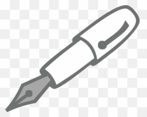 Lower Left Ballpoint Pen Emoji For Facebook Email Sms - Inkpen Clipart Black And White,Pen Emoji
