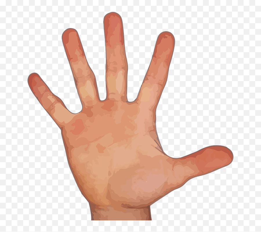 Finger Hand Thumb Index - Hand With 5 Fingers Emoji,Metal Fingers Emoji