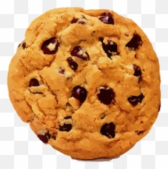 Free Bake Cake Vectors - Chocolate Chip Cookie Transparent Emoji
