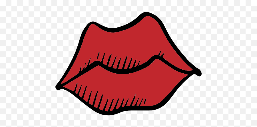 Lovely Romanticism Body Part Lips - Clip Art Emoji,Emoji Hand And Lips