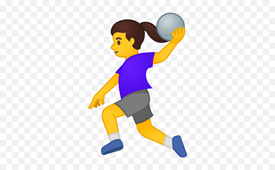 Woman Playing Handball Emoji - Emoji Handball,American Girl Emoji