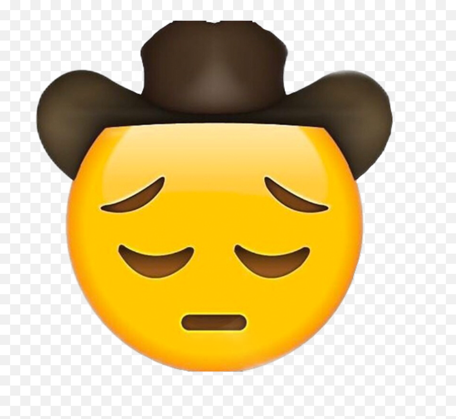 Emojipedia Cowboy Emoticon Unicode Consortium - Sad Cowboy Emoji Png,Emojipedia