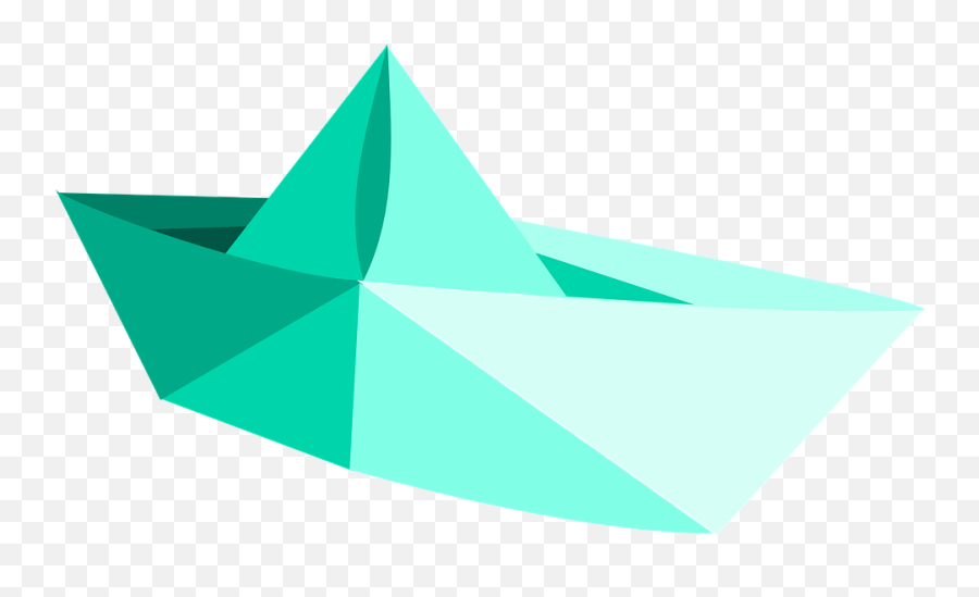 Free Folded Origami Vectors - Paper Boat Clipart Png Emoji,Emoji Airplane And Paper