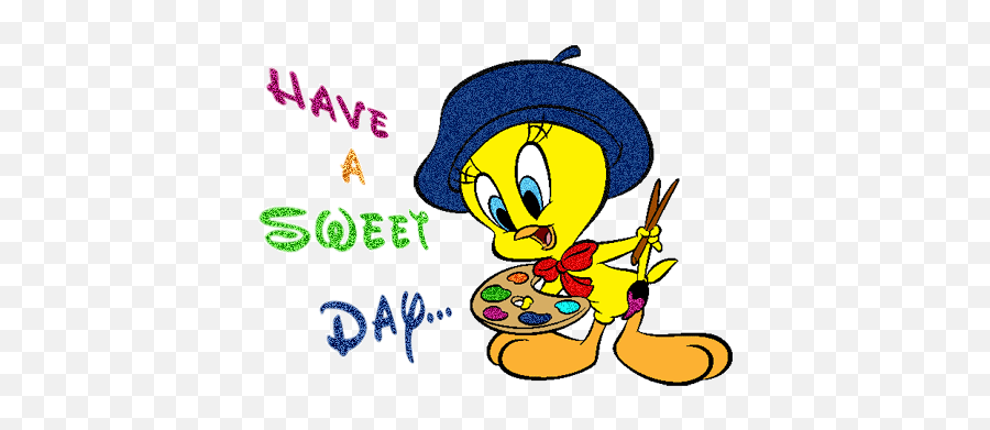 Have A Nice Day Clipart - Good Morning Tweety Gif Emoji,Have A Nice Day Emoticon