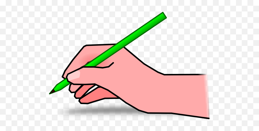 Hand With Pencil - Hand And Pencil Clipart Emoji,Shake Fist Emoji