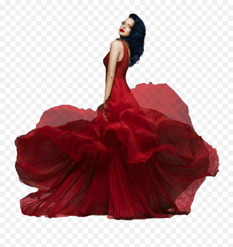 Dress Gown Ballgown Red Reddress - Girl In Gown Png Emoji,Emoji Gown