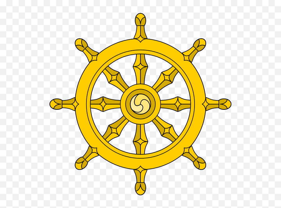 Dharma Wheel - Noble Eightfold Path Symbol Emoji,8d Emoji