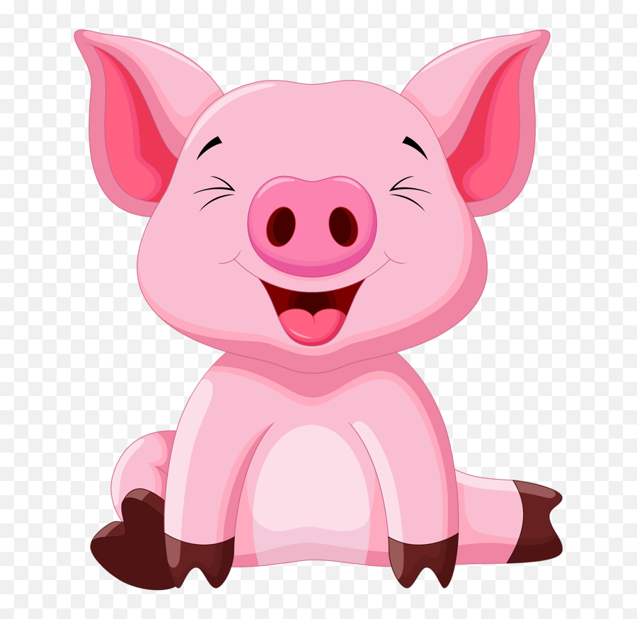 Cartoon Pig Png Download Free Clipart - Cute Pig Clipart Emoji,Pig Emoticon Facebook