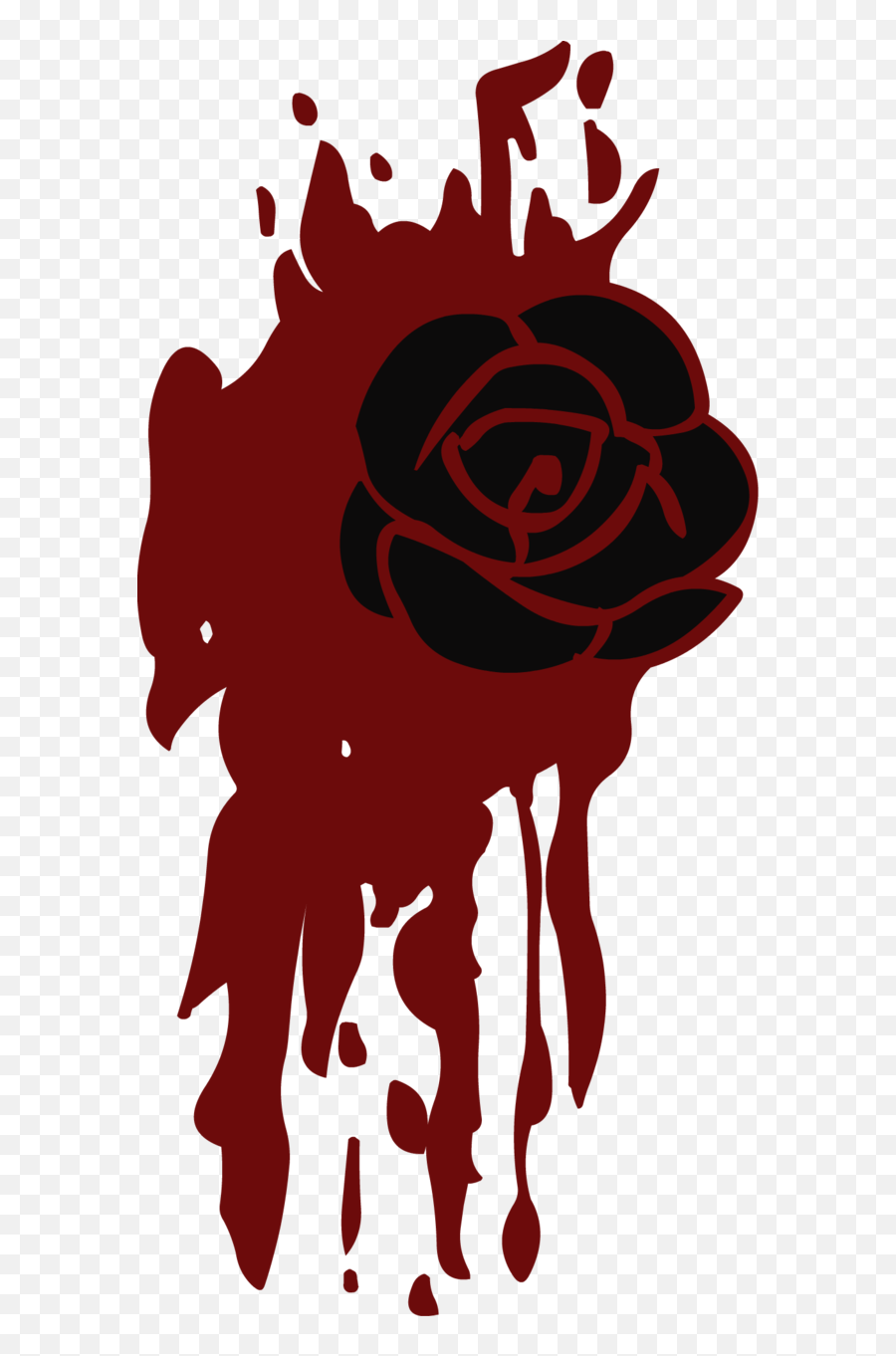 Clipart Rose Dead Rose Transparent - Blood Rose Cutie Mark Emoji,Dead Flower Emoji