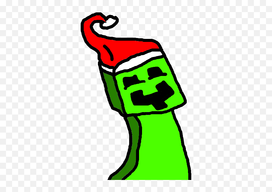 Minecraft Creeper Minecraft Christmas - Christmas Creeper Png Emoji,Creeper Emoji