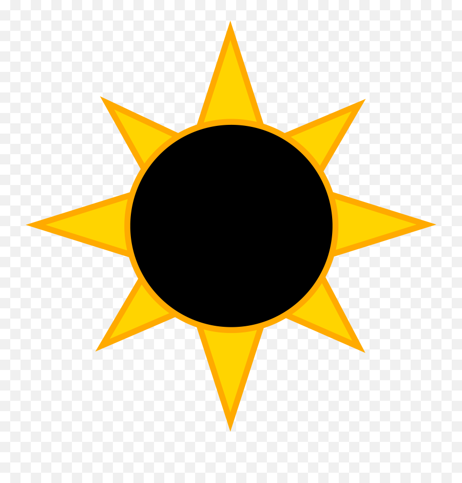 Transparent Eclipse Clipart - Transparent Sun Symbol Emoji,Solar Eclipse Emoji