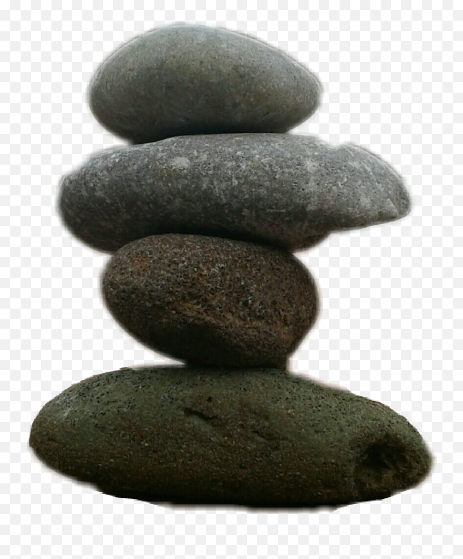 Zen Stones Meditate Balance - Igneous Rock Emoji,Meditating Emoji