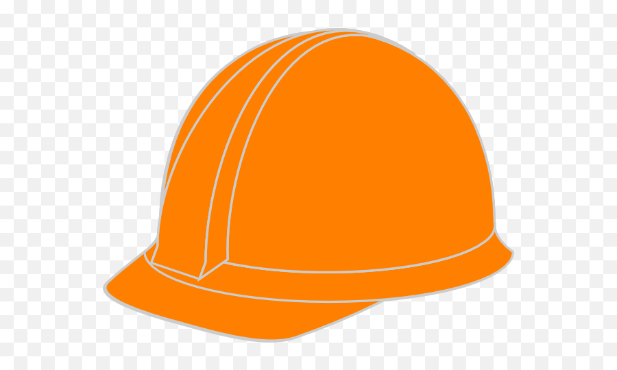 Orange Hard Hat Clipart - Orange Hard Hat Png Emoji,Hard Hat Emoji