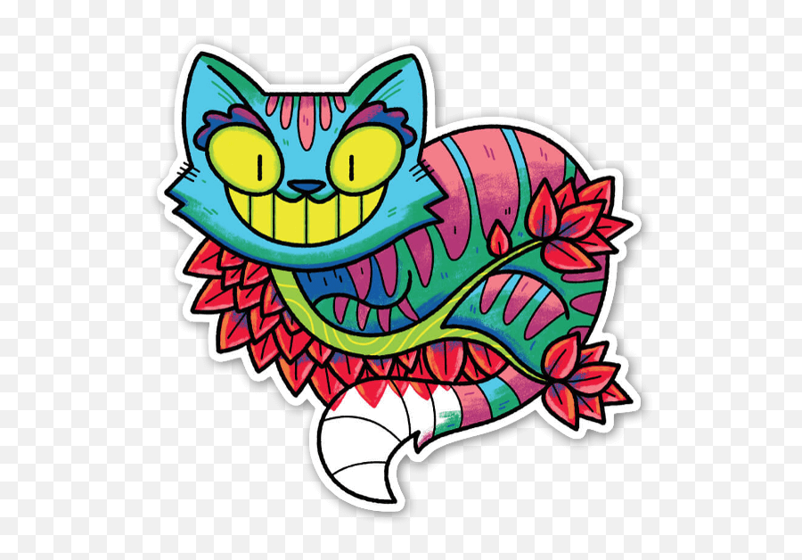 Cheshire Cat Sticker - Cheshire Cat Emoji,Cheshire Cat Emoji