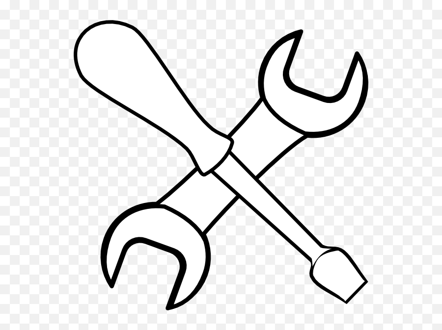 Mechanic Tools Clipart Black And White - Carpenter Tools Clipart Black And White Emoji,Mechanic Emoji