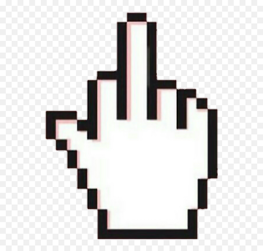 Computer Mouse Finger Pointer Aesthetic Fuckyou - Transparent Background Mouse Png Emoji,Computer Mouse Emoji