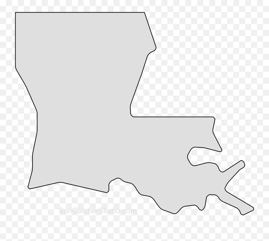 Shape Of Louisiana Clipart - Louisiana Shape Emoji,Louisiana Flag Emoji