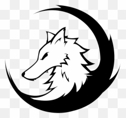 Wolf Head Side Drawing - Alpha Png Logo Emoji