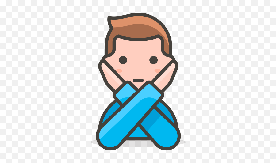 2 Gesturing Man No Icon - Man Cartoon Icon Png Emoji,Bowing Down Emoji