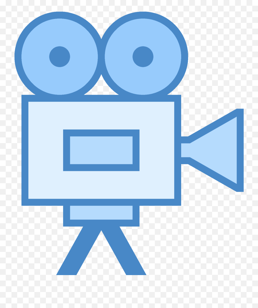Download Hd Movie Projector Icon - Video Icon Png Blue Video Clipart Camera Png Emoji,Projector Emoji