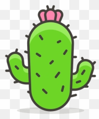 Cactus Emoji Clipart - Cacto Emoji,Succulent Emoji