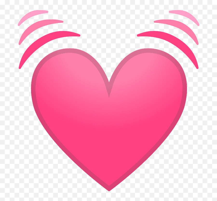 Beating Heart Emoji Clipart - Whatsapp Beating Heart,Heart Emoji On Android