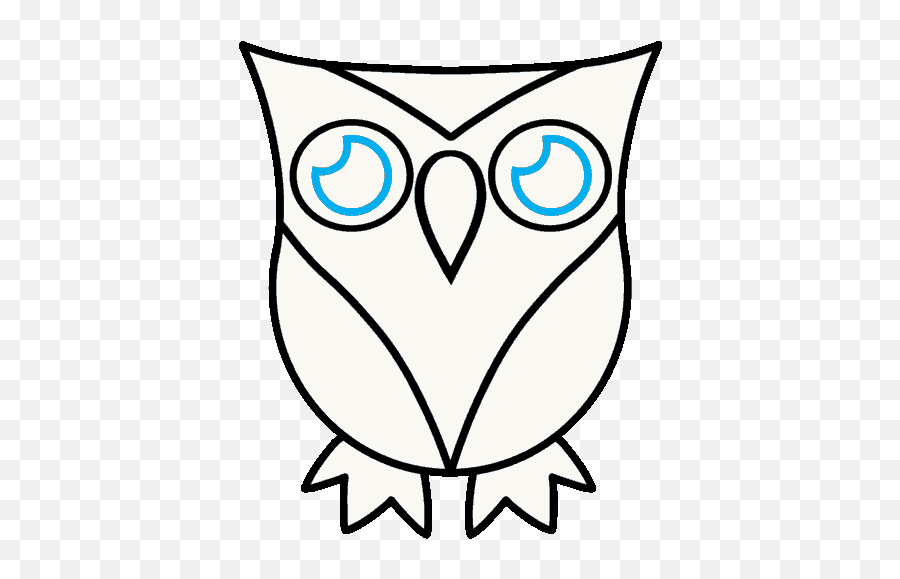How To Draw A Cartoon Owl In A Few Easy Steps Easy Drawing - Bayku Çizim Emoji,Emoji Owl