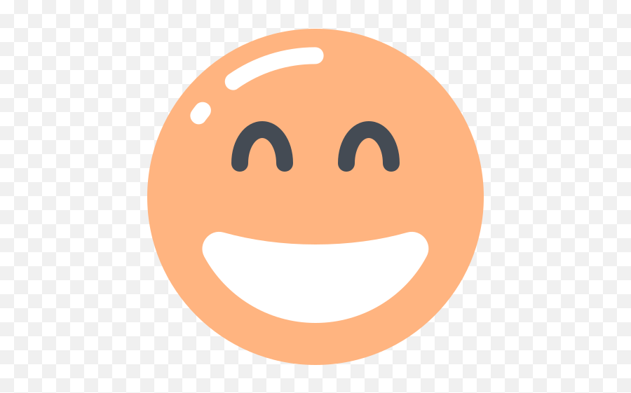 Beaming Face Smiling Emoji Free Icon Of E Face - Makiminato Branch,Orange Emoji