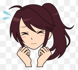Scared Girl clipart Free download transparent PNG Creazilla - Anime Png Emoji