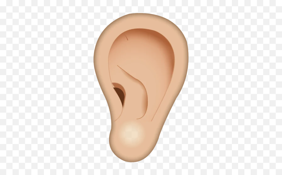One Ear Emoji - Ear Emoji,Makeup Emojis
